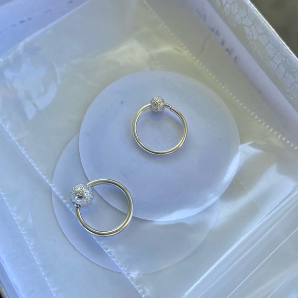 💕NIB Stardust Captive Bead Septum/Nose Ring Hoop💕 - Picture 13 of 14